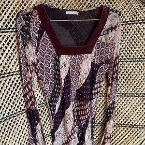 Elegant Bohemian Y2K Earth tone Blouse by Karavan